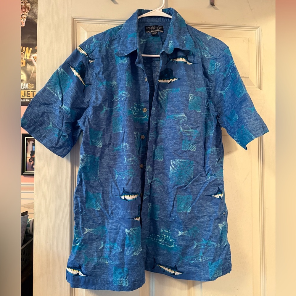 Fish Patterned Hawaiian Shirt